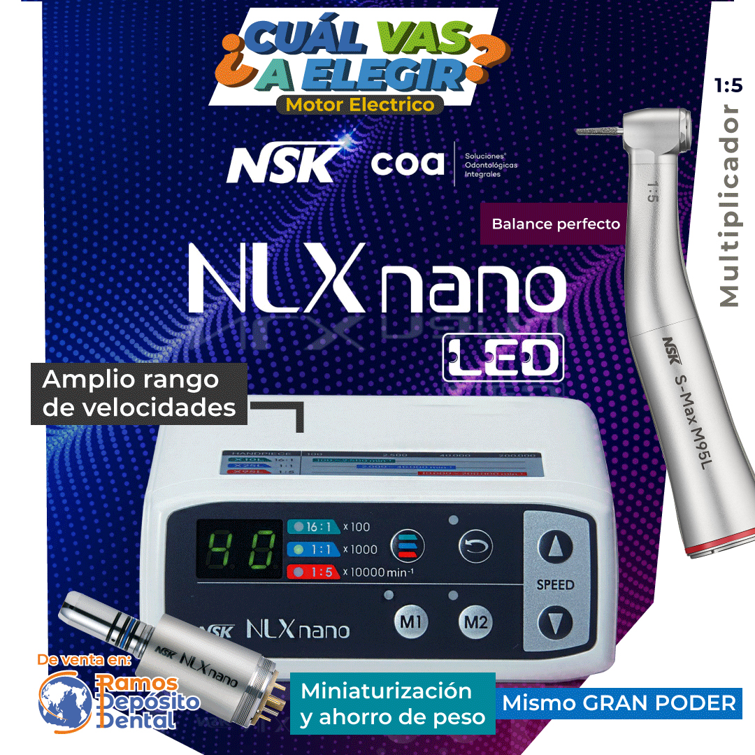MICROMOTOR ELÉCTRICO NLX NANO LED NSK CON S MAX