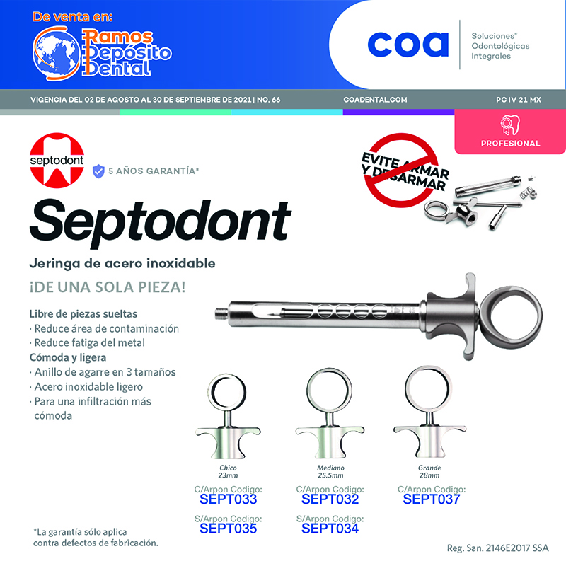 SEPTODONT JERINGA DE ACERO INOXIDABLE