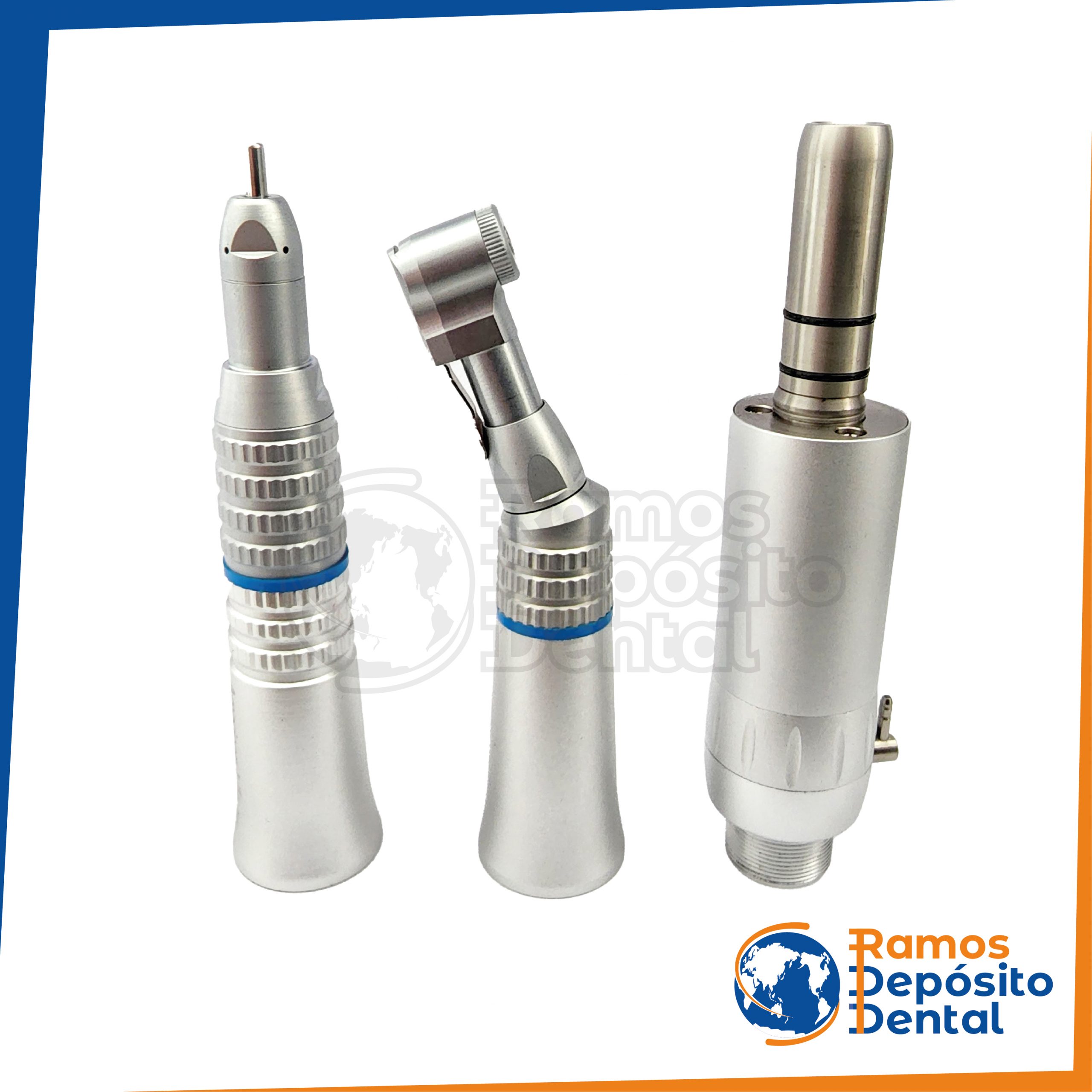 LED Dental Handpiece Kit - High/Low Speed, 2 Hole, NSK Style - With FDA Clearance