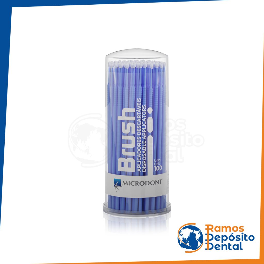 MICROAPLICADOR MICROBRUSH AZUL REGULAR 1/4 10.211.101 C/100 MICRODONT ...